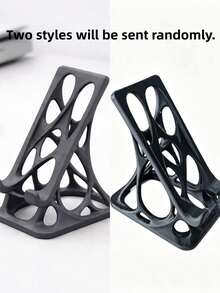 1PC 3D Printed Streamlined Bionic Hollow Plastic Style Skeleton Bone Line Gray Phone Stand Desktop Lazy Holder Creative Portable Decorative Universal Mobile Support Fixed Stand For Office Home Desk Gaming Watching Cell Phone Holder Stand - Multicolor - View 8