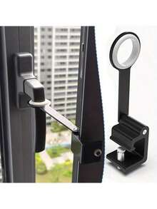 1 Easily Installable Adjustable Window Lock, No Drilling Required, Detachable Window Stop Handle, Fixed Furniture And Door Latch - multicolor - View 8