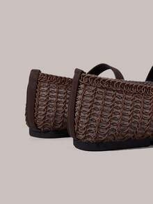 Styleloop Ladies, Willow Nails, Buckles, Flat Shoes. - dark brown - View 6