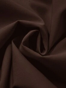 Al Najma Women's Colorblock Trim Lace-Up Abaya - Coffee Brown - View 8