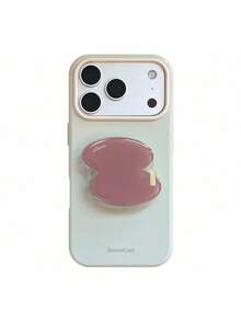 ShellaStory Ins風彩色不對稱幾何支架，相容 Apple 17 Pro 手機殼，16 個個性化軟殼，適用 15，幾何簡約撞色小眾風格 - 薄綠 - 查看 5