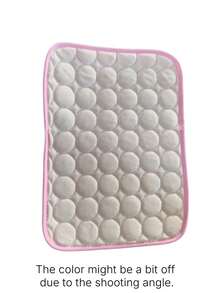 Washable Cooling Mat For Dogs, Ice Silk Self-Cooling Pet Cool Blanket, Portable Heat Relief Pad For Indoor Outdoor Car Travel Use - Pink - View 6