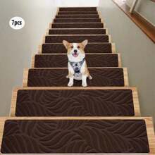 1/7/15pcs Non-Slip Stair Tread Mat With Self-Adhesive Backing Indoor Step Mat, Non Slip Stair Treads Carpet, Stairs Carpet - multicolor - View 9