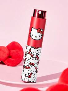 HELLO KITTY AND FRIENDS | SHEIN 8ML/0.27 OZ 可愛貓咪粉紅/紅色便攜旅行噴霧瓶，1件裝可重複填充瓶，附細霧噴頭與口紅設計，含1個漏斗，適合禮品、旅行與日常使用，是送給朋友的完美禮物，生日送禮也理想 - 紅色 - 查看 3