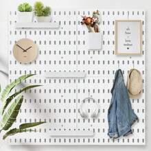 Pegboard Accessory Combination Wall Organizer Kit, Pegboard Rack For Bedrooms, Studies, Offices And Bathrooms - Multicolor - View 2