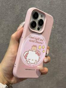 HELLO KITTY AND FRIENDS | SHEIN Sanrio Hello Kitty 柔軟 TPU 手機殼 防震保護套 適用於所有 iPhone 機型 17 16 15 14 13 12 11 Pro Max - 彩色 - 查看 5