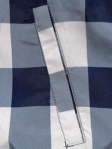 Manfinity Homme Men's Fashionable Checkerboard Print Long Sleeve Jacket With Pockets - Multicolor - View 5