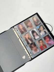 1pc 3 Inch 9-Grid Mini Photo Album With 25 Inner Pages, Portable Photo Storage Book, Cute Back To School Stationery & School Supplies - White - View 2