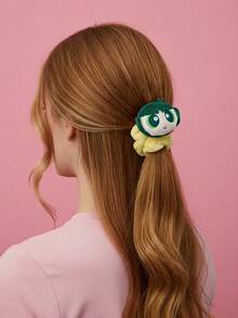 THE POWERPUFF GIRLS X Joivida 1組毛絨髮圈與髮帶、可愛卡通髮箍，適合日常穿著、旅行、派對，是送給女性、女孩的有趣禮物，生日、聖誕節或週年紀念的襪子填充禮物 - 彩色 - 查看 9