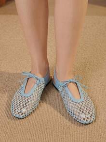 Styleloop Ladies, Willow Nails, Buckles, Flat Shoes. Fall Shoes - Light blue - View 7