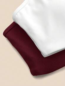 SHEIN Cheerettes 2件組女款素色休閒日常細肩帶運動內衣 - 彩色 - 查看 11
