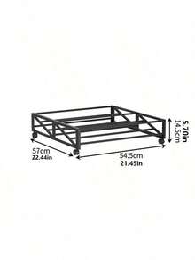 Long Under Bed Rolling Shoe Rack, Mobile Metal Shoe Storage Holder Fit Sofa Bed Bottom Space Saving Bedroom Shoe Organizer For Dorm Home Use - Multicolor - View 11