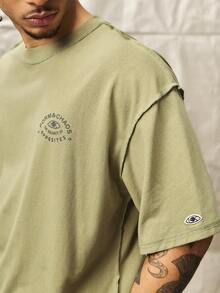 Norleigh Men's Summer Washed Vintage Casual Streetwear T-Shirt,Vintage T Shirts - Light Yellow - View 8