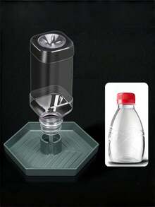 1 pieza Alimentador automático de agua para reptiles de plástico ligero y liso, bandeja de bebida estable antideslizante para tortuga, lagarto semiacuático, dragón barbudo, tortuga de agua, hábitat de cría, terrario, decoración y suministros para reptiles - Multicolor - Ver 4