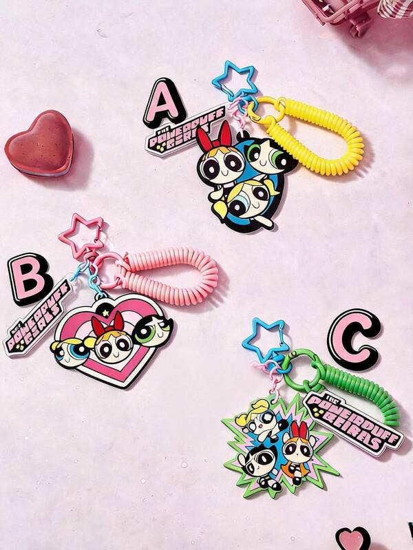 THE POWERPUFF GIRLS X Joivida Keychain, Bag Decoration, Bag Hanger Chain