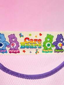 Care Bear X Joivida 1 pièce Sac de rangement pliable avec ruban adhésif magique ours arc-en-ciel mignon, respirant, grande capacité, pliable pour chaussettes, déchets, voyage, idéal pour la maison, le dortoir, les voyages, un cadeau mignon pour un anniversaire ou une fête - Multicolore - Voir 9