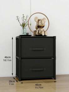 1Pc Small Medium Size Drawer Dustproof No Assembly Freestanding Cube Storage Cabinet Multifunctional Portable Wardrobe Closet Organizer Shoe Rack Bookcase Display Shelf For Bedroom Living Room Kitchen Office Holiday Storage Christmas Gift Home Decor Fall Home Decoration Must Have Hot Search - Multicolor - View 13