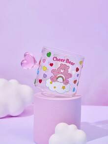 Care Bears 1個熊形玻璃馬克杯，可用於咖啡或牛奶 – 為居家書桌或辦公室帶來舒適氛圍，適合送給女友、男友、老師或情侶的可愛情人節或生日禮物(藍色/粉紅色) - 彩色 - 查看 3