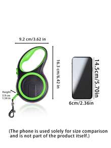 1 Piece Of Automatic Retractable Dog Leash For Medium-Sized Dogs, 5 Meters In Length, Equipped With Quick Brake Shock Absorption System And Comfortable Handle, Suitable For Daily Walking, Travelling, Hiking, Outdoor Sports And Other Activities - Multicolor - View 3