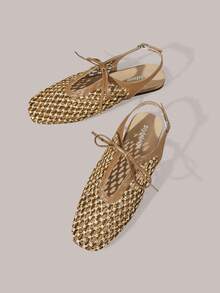 Styleloop Señoras, Uñas de Sauce, Hebillas, Zapatos Planos. - Marrón - Ver 2
