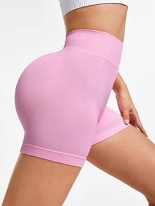 Slayform Slayform 2件組女款素色無縫休閒日常運動短褲 - 彩色 - 查看 4