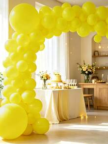 MINKOJA Mixed Sizes 5/10/12/18 Inch Latex Balloon Arch Kit, 10/55/135Pcs Multi Color Premium Balloons With Accessories, Birthday Wedding Anniversary Graduation Babyshower Gender Reveal Festival Photo Backdrop Party Decor Supplies - Yellow - View 6