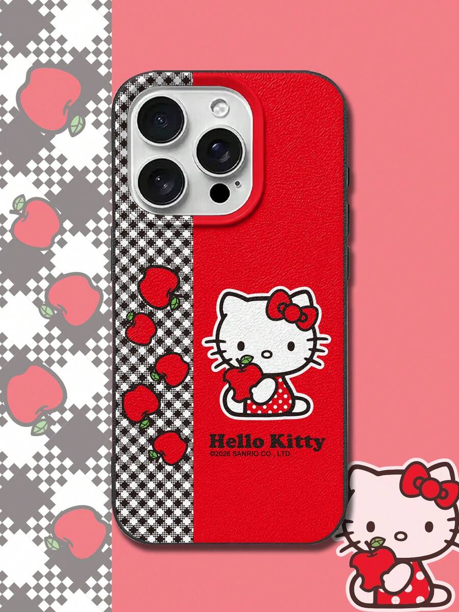 HELLO KITTY AND FRIENDS | SHEIN Sanrio Hello Kitty 柔軟 TPU 手機殼 防震保護套 適用於所有 iPhone 機型 17 16 15 14 13 12 11 Pro Max - 彩色 - 查看 1