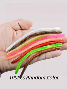 10/30/50/100Pcs Senko Worms For Bass Fishing, Salt Impregnated Soft Plastic Stick Baits, Wacky Rig Texas Rig Ned Rig Finesse Stick Worm Lures, Slow Sinking Artificial Soft Worms For Freshwater Saltwater Largemouth Smallmouth Bass - multicolor - View 16