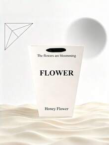 5/10PCS Durable Material White Paper Flower Gift Bags With Handles Rectangular Fashion Design For Christmas Valentine Day Wedding Party Favors Home Decor Shopping Trending - multicolor - View 3