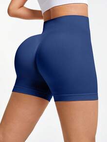 Slayform Slayform 女款純色無縫休閒日常旅行運動短褲 2件/包 - 彩色 - 查看 2
