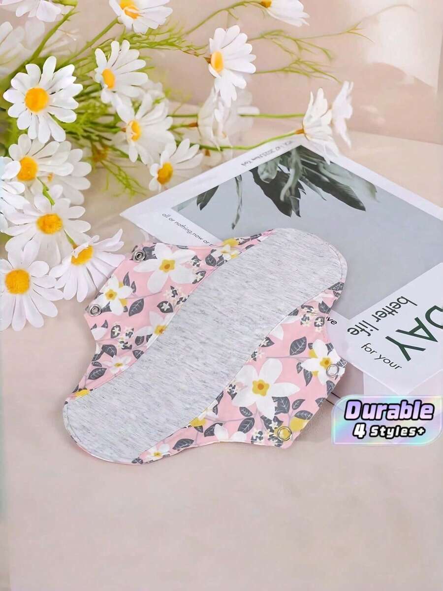 8 Pack Multi Size Full Cotton Washable Reusable Liners High Absorbency Soft Breathable Reusable Sanitary Pad For Women Daily Home Travel Outdoor Incontinence Protection Cloth Period Liners Anti Leak Reusable Menstrual Pad - Multicolor - View 1
