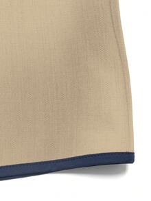 GlowEve Elegant Colorblock Patchwork Jacket For Spring And Autumn Commute - Apricot - View 4