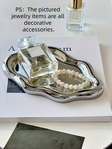 1pc Large Cloud Shaped Jewelry Tray, Necklace Earrings Watch Ring Storage Holder For Desktop Vanity - Multicolor - View 5