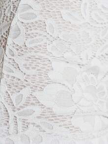 MUSERA Scalloped Edge Mesh Lace Mini Shorts Spring Summer Holiday Festival Daily Everyday Cute Going Out Vacation Feminine Girly Y2k Bad Timing - White - View 6
