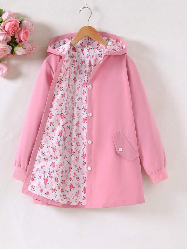 Tween Girl Long Sleeve Coat, Fall, Winter