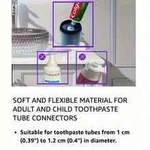1Pc Cute Panda Automatic Toothpaste Dispenser, Wall Mount No Drill Toothpaste Squeezer, Cartoon Self Adhesive Toothpaste Holder For Bathroom Decor, Ideal Holiday Gift - various - View 10