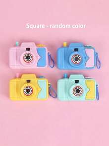 Cámara de proyección de juguete para niños y niñas, bebés y niños, cámara de proyección simulada #Color aleatorio - Multicolor - Ver 13