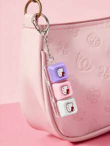 HELLO KITTY AND FRIENDS | SHEIN 舒壓紓壓成人用鍵盤鑰匙圈包包吊飾，適合禮物、錢包、書包、背包、汽車配件，Kitty，非玩具 - 彩色 - 查看 2