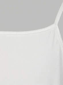SHEIN 3件套波點長袖數位印花襯衫、波點長褲、黑色細肩帶背心，適合春夏出遊 - 彩色 - 查看 8