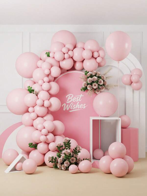 MINKOJA Mixed Sizes 5/10/12/18 Inch Latex Balloon Arch Kit, 10/55/135Pcs Multi Color Premium Balloons With Accessories, Birthday Wedding Anniversary Graduation Babyshower Gender Reveal Festival Photo Backdrop Party Decor Supplies