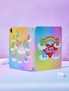 Care Bear X Joivida 1pc Tablet Protective Case Cover With Adorable Pattern, PVC Material, Precise Port Cutouts, Foldable Stand Design, Daily Protection And Style, For Compatible With IPad, Multiple - Multicolor - View 1