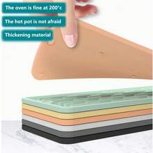 1 Drying Mat, Heat-Resistant Silicone Mat, Quick-Drying Dish Mat, Extended Silicone Draining Mat, Kitchen Heat-Insulation Mat, Trivet, Non-Slip Dish And Cup Mat - Multicolor - View 3