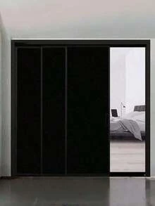 Black Frosted Window Film, Privacy Anti-Peep Sun Blocking Window Sticker - Black 1pc - View 8