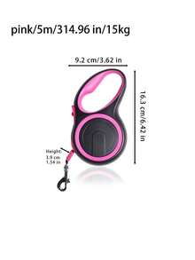 1 Piece Of Automatic Retractable Dog Leash For Medium-Sized Dogs, 5 Meters In Length, Equipped With Quick Brake Shock Absorption System And Comfortable Handle, Suitable For Daily Walking, Travelling, Hiking, Outdoor Sports And Other Activities - Multicolor - View 6