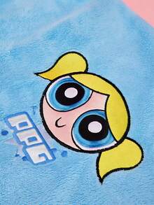 THE POWERPUFF GIRLS X Joivida 1件可愛卡通小女警刺繡乾髮帽，珊瑚絨水洗材質，柔軟吸水且快速乾燥，適用於日常護髮、洗澡、淋浴、SPA、旅行，也是週年紀念或生日的獨特個性化禮物 - 彩色 - 查看 7