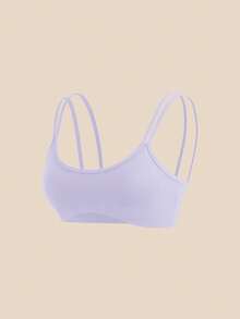 SHEIN Cheerettes 女款素色休閒日常細肩帶運動內衣 2件組 - 彩色 - 查看 5