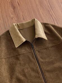SWAVVY Men's Solid Color Zipper Casual Versatile Daily Travel Long Sleeve Jacket - Multicolor - View 5