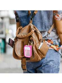 غطاء سيليكون متوافق مع بخاخ معقم اليدين، غطاء واقي مع سلسلة مفاتيح ل- Power Mist و Glow Mist بحجم 1 أونصة سائلة، إكسسوار بخاخ معقم اليدين - متعدد الألوان - مشاهدة 2