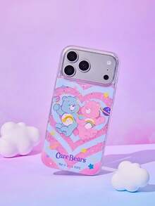 Care Bear X Joivida 1 Stück Regenbogen Bär Glitzer Epoxid Handyhülle kompatibel mit Apple 13-17 Serie, süßer bunter Cartoon Muster, stoßfest & Anti-Fingerabdruck, funkelnde Schutzhülle, ein schönes Geschenk für den täglichen Gebrauch - Verschiedenfarbig - Übersicht 1