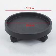 Plastic Flowerpot Tray With 4 Smooth Rollers And Thickened Base - Circular High-Quality Design, Suitable For Large Flowerpots, Garden Flowerpots, Indoor/Outdoor Garden Use - multicolor - View 11